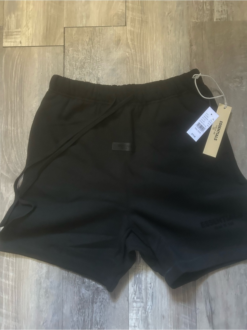 Fear of God Essentials Black Men's Drawstring Athletic Shorts
